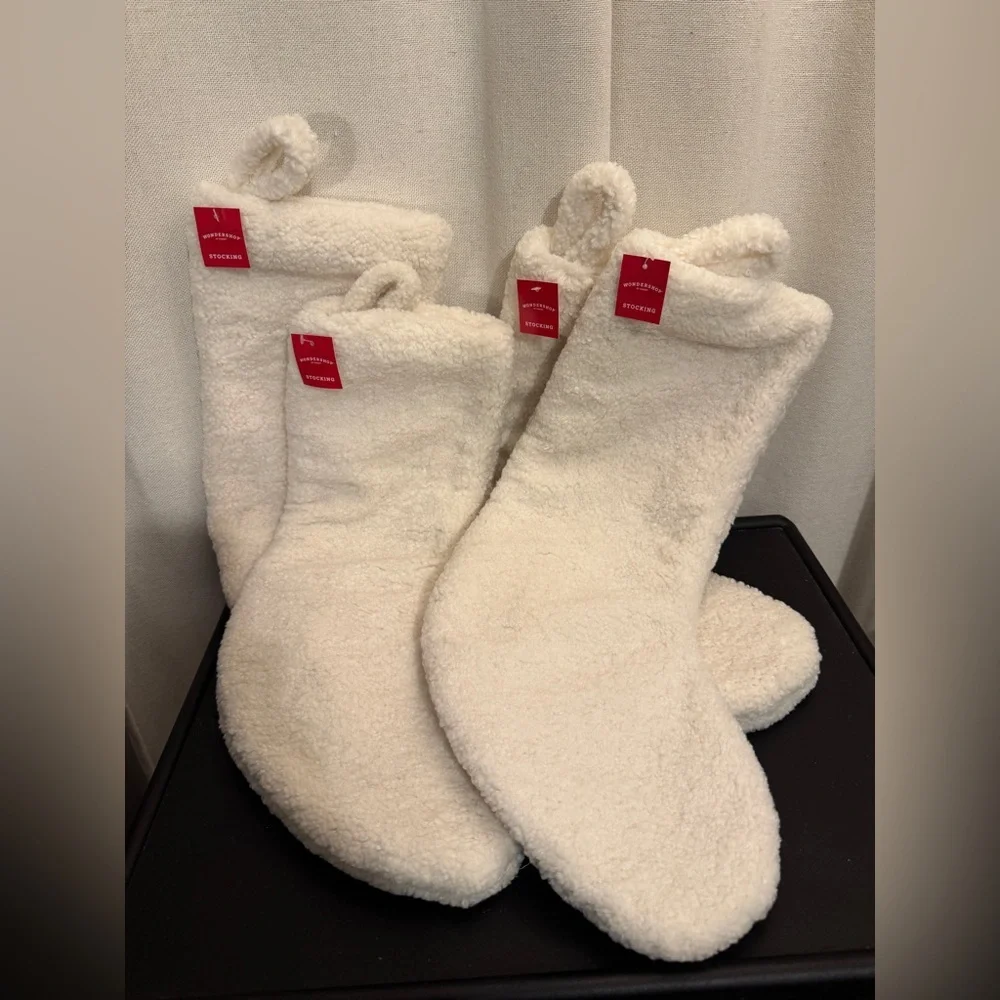 White Sherpa stockings